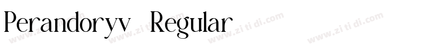 Perandoryv2 Regular字体转换